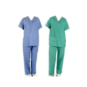 ชุดเครื่องแบบโรงพยาบาลที่เป็นมิตรกับผิวของผู้ป่วยแขนสั้นยูนิเซ็กซ์มีสีให้เลือก - Product Image 1