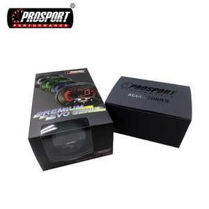 Para 60mm WRC Turbo Series Pantalla LED Boost Meter Gauge Control remoto Advertencia/Pico Características Placa frontal negra Nueva condición - Product Image 6