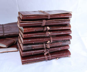 Bloc de notas de diario de cuero genuino Vintage suave, cubierta clásica hecha a mano de algodón, cuaderno de papel plano, planificador, diario de viajeros - Product Image 1