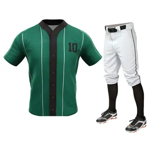 Conjunto de Jersey de Béisbol y Sóftbol de Alta Calidad MINZI INDUSTRIES para Hombre, Ropa Deportiva Premium, Transpirable, de Secado Rápido, Diseño de Color Personalizado - Product Image 1