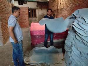 Piel de vaca de doble trasero cuero dividido azul húmedo originado Bangladesh para muebles accesorios zapatos equipaje paraguas cortinas - Product Image 5