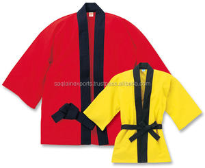 Tenue d'arts martiaux Happi Coats unisexe, robe de Taekwondo personnalisée, uniforme de sport, kimono japonais, robe de judo et de karaté avec ceinture - Product Image 3