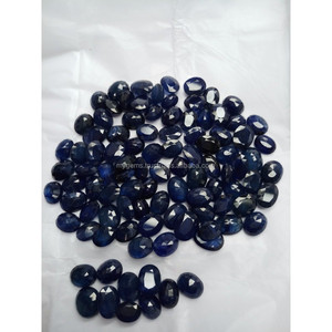 Zafiro Azul Natural 100% Relleno de Vidrio, Gema Suelta Tallada, Piedra Azul Intenso de Alta Calidad para Joyería, Uso Elegante - Product Image 2