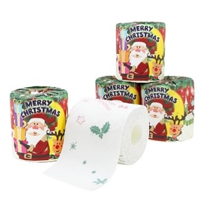 2023 Japan-Made Santa Design <b>Christmas</b> <b>Toilet</b> Tissue Paper Hot Selling 1R 27.5m W <b>Roll</b> Wholesale <b>Christmas</b> Gift - Product Image 2