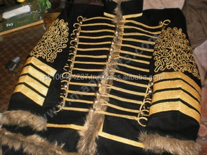 Veste de manteau d'hiver imperméable pour hommes en tissu de laine 100% napoléonien Hussar Pelisse vente en gros - Product Image 6