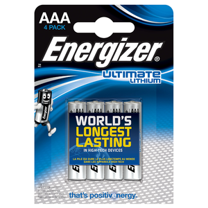 Pin Sạc Dự Phòng Energizer Ultimate <span class=keywords><strong>Lithium</strong></span> <span class=keywords><strong>AAA</strong></span> 1,5V/1250MAh - Product Image 1