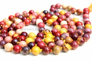 Style bohème 6mm 108 perles de méditation Mookaite Jasper Gemstone Mala Collier noué Premium Grade pour fête ou cadeau - Product Image 5