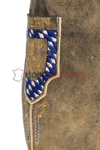 Pantalones Trachten Bávaros Personalizados de Cuero de Ante con Diseño de Logotipo, Último Modelo Alemán, Lederhosen Bávaros para Hombre, Pantalones Cortos Bávaros - Product Image 3