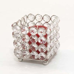 High Quality Decorative Crystal Tableware Candles Holder Decor Home & Hotels Christmas Handmade Candle Pillar Stand - Product Image 1