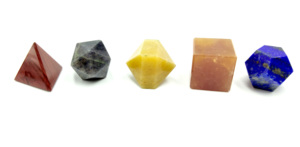 Geometric <strong>Chakra</strong> Set 7 Piece Crystal <strong>Chakra</strong> <strong>Healing</strong> Stones Sacred Geometry Symbols for Meditation Energy Balancing - Product Image 2