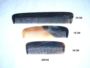 Peine de Cuerno de Búfalo con Acabado Pulido, Artículo de Arte en Cuerno, Peine de Dientes Finos Antiestático para Hombre, Profesional - Product Image 6