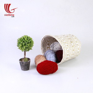 Blanc Stockage Ventre Panier En Gros Naturels fabriqués au Vietnam - Product Image 2