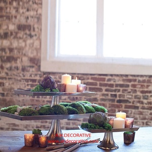 Bandeja de niquelado de diseño de aluminio de alta calidad, Base redonda para aperitivos, nueva - Product Image 5