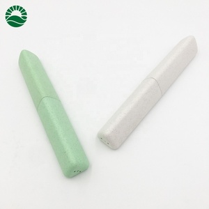 New tam giác sinh thái thân thiện với bàn chải đánh răng trường hợp rơm lúa mì hộp bàn chải đánh răng - Product Image 2