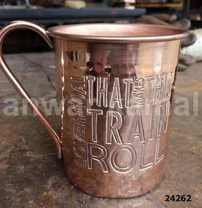 Tasse en cuivre fini lisse de conception antique nouveauté tasse en cuivre d'aspect moderne pour Bar hôtel bière vin boire utilisation de tasse en cuivre - Product Image 1