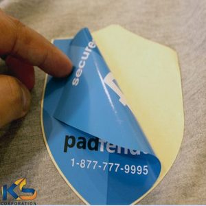 Pegatinas de impresión de doble cara de vinilo de alta calidad, pegatinas de logotipo de doble cara personalizadas a prueba de agua, pegatinas de ventana de doble cara personalizadas - Product Image 1