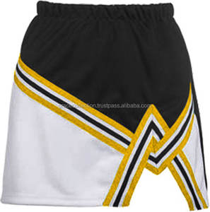 Colorful <b>Black</b>, White Contrast Cheerleading <b>Skirt</b> - Product Image 5
