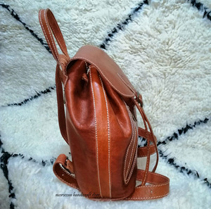 2019 sac à dos antivol marocain vintage en cuir véritable avec style vintage élégant - Product Image 2