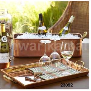 ร้อนขายอาหารเครื่องดื่มคูลเลอร์ราคาโรงงานตอกถังไวน์ทองแดงและถาด - Product Image 2