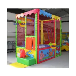 Parco giochi al coperto trampolino 2x3x2, softplay trampolino