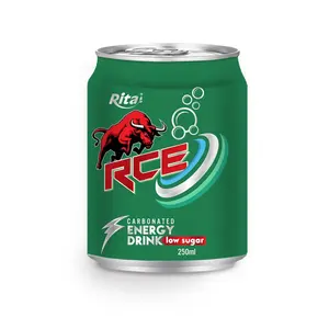 Bebida Energética en Lata Corta de 250 ml, Baja en Carbohidratos, Marca Blanca, Bajo MOQ, Buen Sabor, Buena Salud, Fabricante de Vietnam - Product Image 1