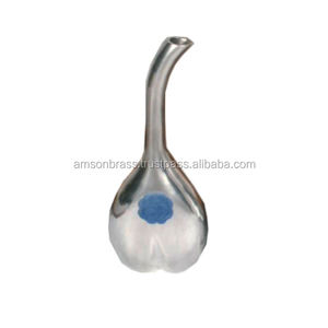 Pot de fleur vintage pour salon et sol, vase de décoration de table d'hôtel, vase en aluminium, vase à fleur en métal au design classique - Product Image 2