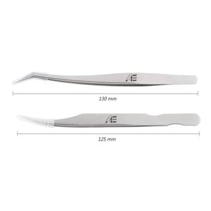 ODM OEM Venta al por Mayor de Pinzas Curvas Personalizadas de 2 Piezas con Punta Puntiaguda, Juego de Pinzas de Acero Inoxidable para Pestañas - Product Image 3