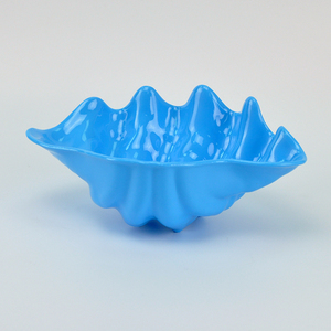 ชามสลัดทรงเปลือกหอยพลาสติกสีดำและสีขาวเป็นมิตรกับสิ่งแวดล้อม - Product Image 3