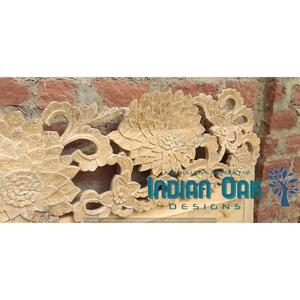 Tête de lit en bois sculpté antique - Product Image 3