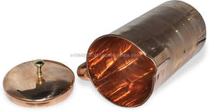 70 Oz - <b>COPPER</b> PITCHER DRINKWARE INDIAN <b>COPPER</b> <b>UTENSILS</b> for AYURVEDA HEALING JUGS - Product Image 5