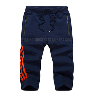 Pantalones cortos de algodón para hombre, ropa de marca, de secado rápido, informales, con bolsillos y cremallera, de entrenamiento, talla grande - Product Image 2