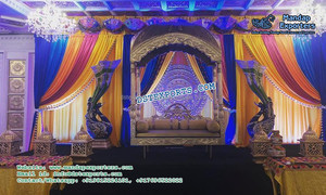Impresionante boda oro etapa matrimonio recepción etapa decoración de la boda de oro conjunto de etapas - Product Image 2