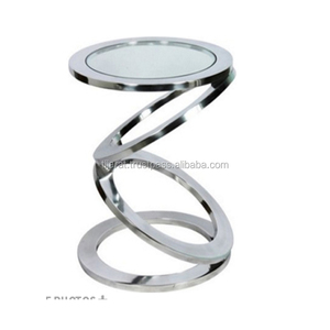 Petite TABLE d'appoint au design moderne, TABLE de chevet, en métal décoratif - Product Image 5