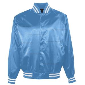 Vestes parent en Satin pour hommes, vestes de Baseball, haut de gamme du collège - Product Image 1