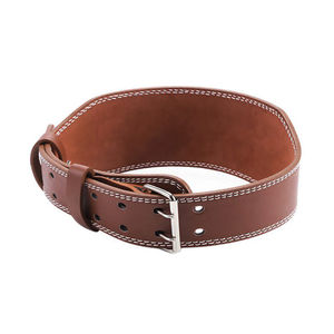 เข็มขัดยกกระชับหนังแบบพรีเมียม,เข็มขัดยกน้ำหนักปรับได้โลโก้แบบกำหนดเอง - Product Image 5