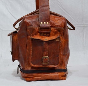 De cuero marrón bolsa FIN DE SEMANA bolsa viajes Bolsa-LGB-0040 - Product Image 5