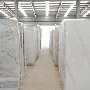 Losa de Mármol Blanco Pulido Calcitado Cortada con Sierra de Cinta de VN;63 - Product Image 1
