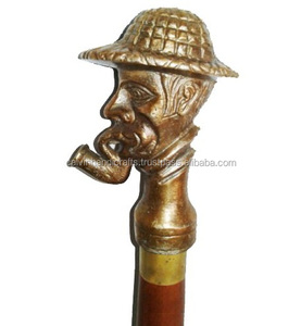 ไม้ธรรมชาติเดินไม้ที่ดีที่สุดไม้ทะเลไม้เท้าใน Sheesham ไม้ที่มีด้ามจับทองเหลืองสำหรับผู้สูงอายุ - Product Image 1