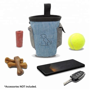 Dog Training <b>Pouch</b> Bag Side Pocket with Poop Bag Dispenser Waist <b>Belt</b> - Product Image 2