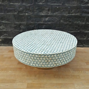 Mesa de centro moderna con incrustaciones de hueso de nuevo diseño para muebles de sala de estar o uso doméstico - Product Image 3