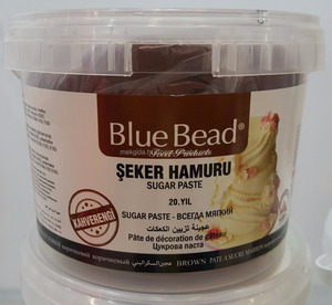 Perle bleue pâte de sucre comestible marron Fondant pour la décoration des gâteaux, utilisée pour recouvrir les gâteaux et faire des Figures - Product Image 6