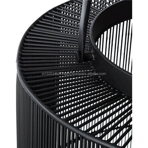 Juego de 2 faroles de malla de alambre negro - Product Image 3