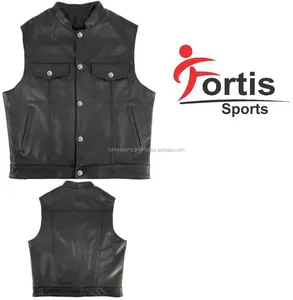 NEW MEN LEATHER WAISTCOAT