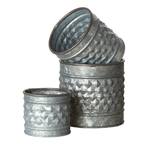 Macetero ovalado para jardín, bañera de hierro galvanizada de METAL, decorativa - Product Image 3