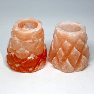 Bol à feu de lampe à sel de l'himalaya fabriqué à la main avec deux morceaux de sel en forme de cœur-entreprises siennes - Product Image 5