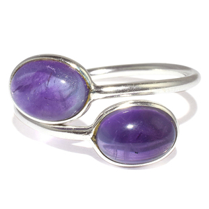 Amatista púrpura de forma ovalada Virtual, anillo de Plata de Ley 925, fabricante de joyería de piedras preciosas, joyería de plata de moda - Product Image 2