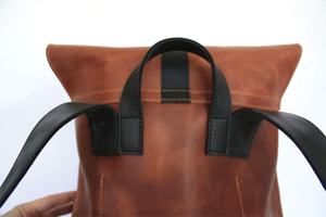 Mochila De Cuero Real para hombre y ALD-0002, estilo personalizado, para ordenador portátil - Product Image 4