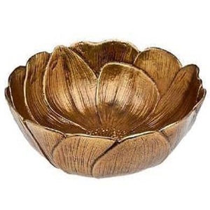 Cuencos de sopa antiguos chapados en oro de diseñador de flores, cuenco para servir la cena y el almuerzo en casa, cuencos para mezclar la cocina de diseño estándar - Product Image 1