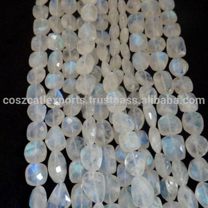 ลูกปัดพลอยมูนสโตนสีรุ้งใหม่สำหรับทำเครื่องประดับ ขนาด 4 มม. 6 มม. 8 มม. 10 มม. คริสตัลลายสีขาวรูปทรงไม่สม่ำเสมอ - Product Image 2