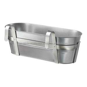 Jardinières de balcon Jardinières suspendues en métal et fer Baignoire à prix raisonnable Tasse à fleurs pour bateau Dernière décoration - Product Image 1